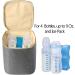 Teamoy Breastmilk Cooler Bag for 4 Large Bottles, Nursing Mom Back to Work (Gray) - Buy Online on GoSupps.com