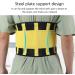 EQulup Adjustable Back Support - Breathable Waist Protection for Men & Women - Flexible Comfort in Yellow - Buy Online on GoSupps.com
