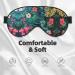 Hojas Tropicales Y Flores Print Double-Sided Eye Mask Soft and Light Blocking for Enhancing Sleep Quality - Buy Online on GoSupps.com