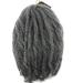 Coolbers 18 inch afro kinky curly hair crochet braids synthetic marley bob hair crochet twist marley hair (6 packs gray) 6 packs #grey