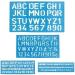 1 x Letter and Number Stencil Sets - Sizes 8  10  20  30mm - Assorted Colors - Buy Online on GoSupps.com