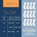Special Essentials Cotton Diabetic Crew Socks - 12 Pairs, Non-Binding Wide Top, Comfort & Support for Men & Women, White, Large - Buy Online on GoSupps.com