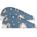 Seamless Unicorn Moon Star Hair Towel 2 Pack | Super Absorbent Quick Dry Hair Turbans for Women & Girls - Buy Online on GoSupps.com