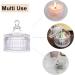 Large Body Powder Puff and Powder Container Crystal Case for Dust Puff Powder applicator with Box for Face and Body (white) - Buy Online on GoSupps.com