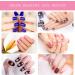 Nizerrd 6 Pcs Nail Art Stamp Pen Set Nail Tools Nail Art Pen with 6 Different Patterns Nail Stamp French Tip Nail Tool for Diy & Professional Use (pink one size) one size Pink - Buy Online on GoSupps.com