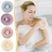 Exfoliating Bath Loofah Sponge with Suction Cup | Spa Pouf Shower Scrubber for Deep Cleaning | Body Dead Skin Remover | Rubbing Ball for Men and Women - Blue - Buy Online on GoSupps.com