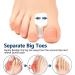 PrettSole Silicone Toe Separators - 6 Pairs, 1/2 Thick, Bunion Relief Pads for Big Toe Alignment and Pain Relief - Buy Online on GoSupps.com