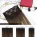 Shop Moresoo Clip-in Real Hair Extensions - Balayage Dark Brown to Golden Brown 80g 25cm - Remy Hair 5pcs (#4/10/16) - Buy Online on GoSupps.com