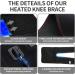 Heated Knee Brace Wrap - Adjustable Temperature Thermal Arthritis Pain Relief | USB Heating Pad for Comfortable Therapy - Buy Online on GoSupps.com