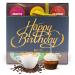 Happy Birthday Coffee Gift Set - Gourmet Ground Coffee Gift Set with 9 Flavours - Premium Medium-Dark Roasted Ground Coffee Beans Gift Set - Gift for Coffee Lover - Birthday Gifts for Him and Her