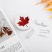 Red Canada Flag Maple Leaf Contact Lens Travel Kit - Portable Cute Box with Mirror for Daily Outdoor Use - Buy Online on GoSupps.com