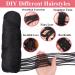 COOKOO 4 Roll Natural Black Brazilian Wool Hair Acrylic Yarn for African Crochet Hair - Jumbo Braids, Senegalese Twists, Faux Locs - 70G/Roll (1B) - Buy Online on GoSupps.com