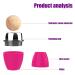 Oil Absorbing Volcanic Face Roller for Oily Skin Control | Reusable Facial Skincare Tool with Mini Massage | Pink Circle - Buy Online on GoSupps.com