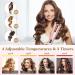 Auto Hair Curler with LCD Display, 4 Temperatures & 3 Timers - Large Rotating Barrel, Dual Voltage, Rose Gold - Buy Online on GoSupps.com