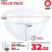 Stock Your Home 32oz Clear Plastic Salad Bowls with Lids - 50 Pack Disposable Containers for Fruit Salads, Quinoa, Meal Prep - To-Go Party Containers - 32 oz./50 Count - Buy Online on GoSupps.com