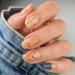 Fall Press on Nails Short Square Fake Nails Maple Leaf False Nails Thanksgiving Full Cover Maple Leaves Nude Pink Artificial on Nails Autumn Glossy Designs Nails for Holiday Nails Decoration Manicure