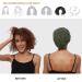 Silk Satin Sleep Cap Bonnet | Adjustable Night Cap for Natural Curly Hair | Heather Green - Buy Online on GoSupps.com