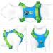 Phoepet No Pull Dog Harness - Reflective Vest with Soft Training Handle for All Dog Sizes (Blue Base & Green Straps) - Buy Online on GoSupps.com
