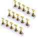 Tinsow Acrylic Fingernail DIY Nail Art Display Stand Training Finger Practice Display Stand (Gold)
