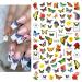 3D Butterfly Nail Art Stickers - Colorful Designs for Acrylic Nails - 8 Sheets - Buy Online on GoSupps.com