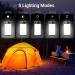 CT CAPETRONIX LED Camping Lantern 400LM 5 Light Modes, Rechargeable, Water-Resistant - 2 Pack Black & Orange - Buy Online on GoSupps.com