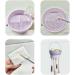 AWOCAN 3 in 1 Makeup Brush Cleaner Bowl Foldable Portable Cleaning Tool for Brushes Powder Puffs Sponges (Purple) - Buy Online on GoSupps.com