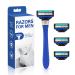 Razors for Men Include 1 Handle and 4 Cartridges 5 Premium Blades Disposable Razor with Guard Bar Men s Razors for Shaving