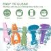 TYRY.HU BPA Free Silicone Baby Teething Toys - 5 Pack | Safe for Babies 0-12 Months | Soft-Textured & Easy to Hold | Baby Molar Teether Toys - Buy Online on GoSupps.com