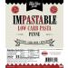 ThinSlim Foods Impastable Low Carb Penne Pasta 2-Pack - 8g Net Carbs, 36g Fiber, 55 Calories - Real Pasta, Real Taste, Real Healthy - Buy Online on GoSupps.com