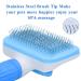 Self Cleaning Dog Grooming Brush for Pets - Removes Mats and Tangled Hair - Thin Needle Slicker Comb - Buy Online on GoSupps.com