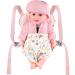 GAGAKU Doll Carrier - 100% Cotton Baby Front & Back Carrier for Kids | Adjustable Straps | Pink 2-Rose Garden - Shop Internationally! - Buy Online on GoSupps.com