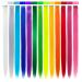 13 Pcs Multi-Color Hair Extensions - 20 Inch Clip-in Rainbow Highlights for Women & Kids - Buy Online on GoSupps.com