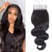 4x4 Closure Body Wave Human Hair Closure 4x4 Lace Closure Top Swiss Lace Closure 4x4 Body Wave Closure 100% Unprocessed Virgin Hair Lace Closure Brazilian Remy Hair 10 inch
