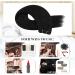 Moresoo Jet Black Double Weft Human Hair Extensions 20 Inch - 100g/Pack | Real Human Hair Sew in Extensions - WEFT #1B - Buy Online on GoSupps.com