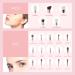 Jessup 20 PCS Makeup Brush Set - Foundation, Blending, Blush, Concealer, Eye Shadow, Lip - Synthetic Fiber Bristles - Wooden Handle - White - T225 - Rose Gold & Pearl White - Buy Online on GoSupps.com