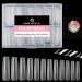 UNA GELLA Square Fake Nails XXL Pre-file 240pcs Long Gel Nail Tips Press On Nails Tips XXL No C Curve Nail Tips Extra Long Nail Tips Clear Long Flat Square Nail Tips Tapered Square Nails Soft Gel Tips Matte Square Tips 240pcs