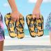 Mnsruu Dachshund Dog Flip Flops - Yellow Multicolor Small Size | Stylish Pet Footwear for All Breeds - International Shipping Available - Buy Online on GoSupps.com