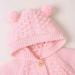 Puseky Baby Knit Sweater Hooded Ears Cardigan Coat - 6-12 Months (Pink) - Buy Online on GoSupps.com