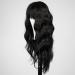 Buy Haircube Black Wig with Pony | Long Wavy & Curly Synthetic Wig for Women | Perfect for Daily & Party Use - Buy Online on GoSupps.com