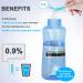 Doctor.Roo Neti Pot Sinus Rinse Bottle 300ml with 40 Salt Packets - BPA Free Nasal Irrigation for Adults & Kids - Buy Online on GoSupps.com