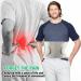 Breathable Lower Back Bandage & Adjustable Waist Support for Pain Relief - Double Compression Lumbar Belt for Herniated Discs - Unisex Light Gray (XXL) - Buy Online on GoSupps.com