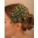 Jumwrit Rhinestone Wedding Hair Comb - Handmade Bridal Headpiece for Women - Green Wedding Hair Accessories - Buy Online on GoSupps.com