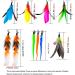 10-Piece Natural Bird Feathers Cat Toy Wand Refills - Replacement Feathers for Interactive Play - Buy Online on GoSupps.com