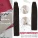 Moresoo 35 cm Tape In Extensions - Real Hair #2 Darkest Brown Seamless Hair - 20 Pieces / 40g Remy Hair - Buy Online on GoSupps.com