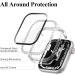 Recoppa 2-Pack Bling Case for Apple Watch 45mm Series 8/7 - Clear/Rosegold | Hard PC Shockproof Crystal Diamond Bumper with Screen Protector - Full Face Cover for Women - Buy Online on GoSupps.com
