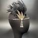 JUSTUSNX Gatsby Feather Crystal Headband 1920s Flapper Headband pearl Rhinestone Headband Party Supplies for Women and Girls (A) - Buy Online on GoSupps.com