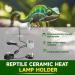 Lamptobe 200W Ceramic Heat Lamp Holder with Thermostat for Reptiles - Ideal for Snake, Turtle, Lizard - E27 Bulb Bracket - Buy Online on GoSupps.com