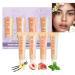 Kit de gommage pour les l vres exfoliant et cr me hydratante | Exfoliant pour les l vres 4 x Lip Plumper Kit de gommage l vres produits de soins des l vres cr me hydratante pour les l vres