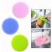 OFKPO Food-Grade Round Antibacterial Silicone Sponge Dish Scrubber Dishwashing Cleaning Brush Sponge Scrubber Kitchen Cleaning Tools(3 PCS) - Buy Online on GoSupps.com