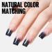 Tomicca UV Nail Polish Glitter Black - 15ml Gel Nail Varnish | Soak Off Black Glitter Gel for Perfect Manicure - Buy Online on GoSupps.com